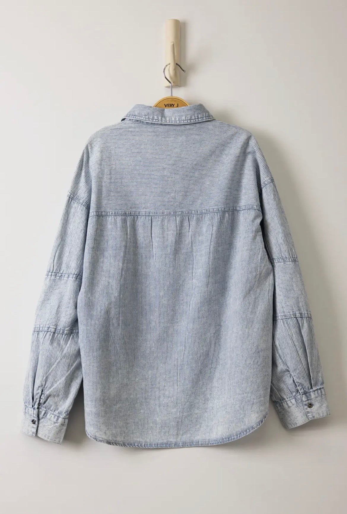 Lupe Striped Button Down Top
