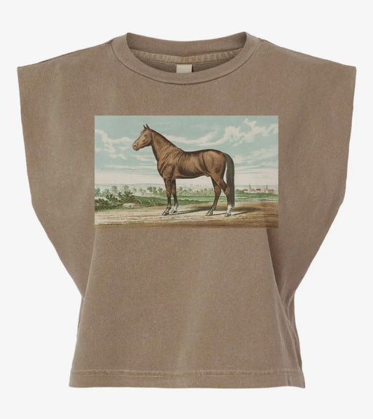 Lex Horse Painting Boxy Tank
