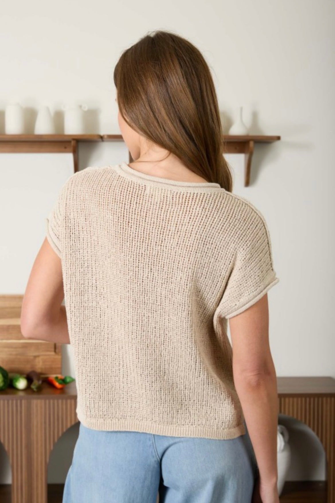 Jen Knit Slit Neck