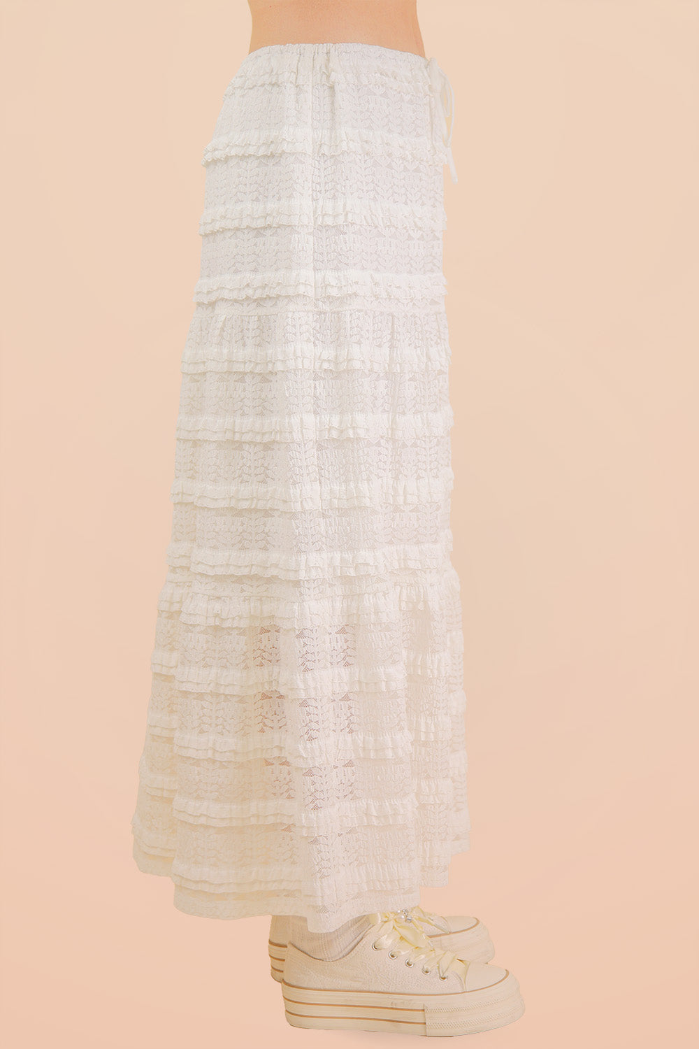 Grace Layered Lace Midi Skirt