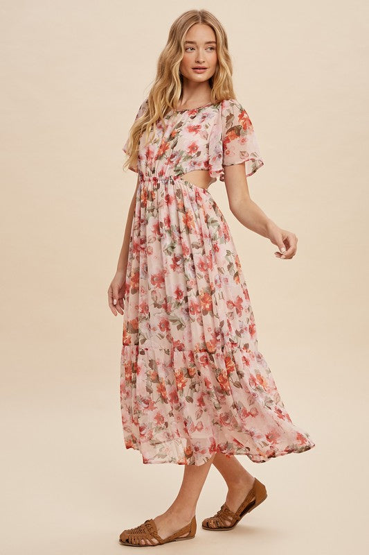 Joy Floral Midi Dress