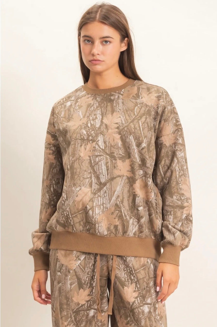 Beth Camouflage Sweatshirt