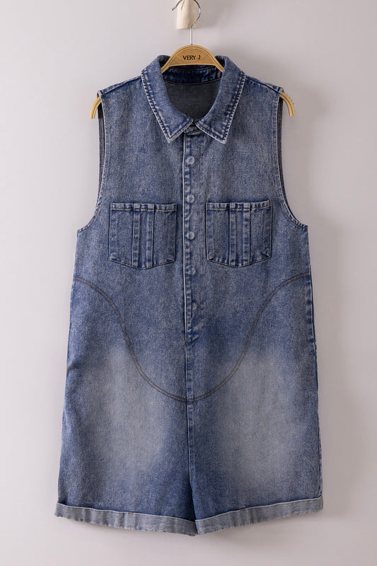 Ashley Denim Romper