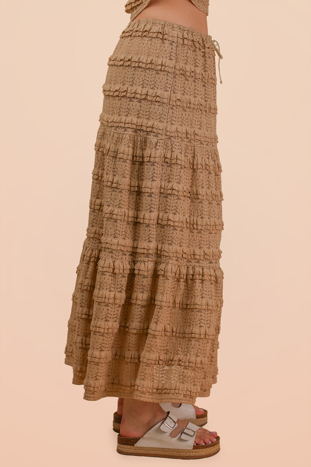 Grace Layered Lace Midi Skirt