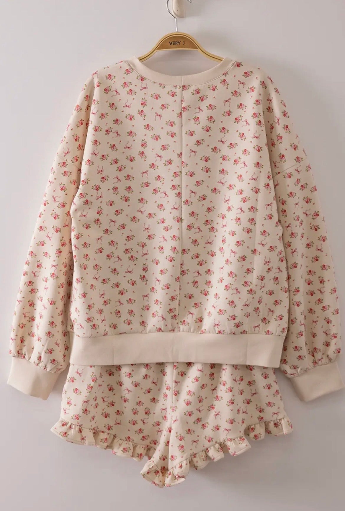 Jesse Floral Knit Top & Shorts Set
