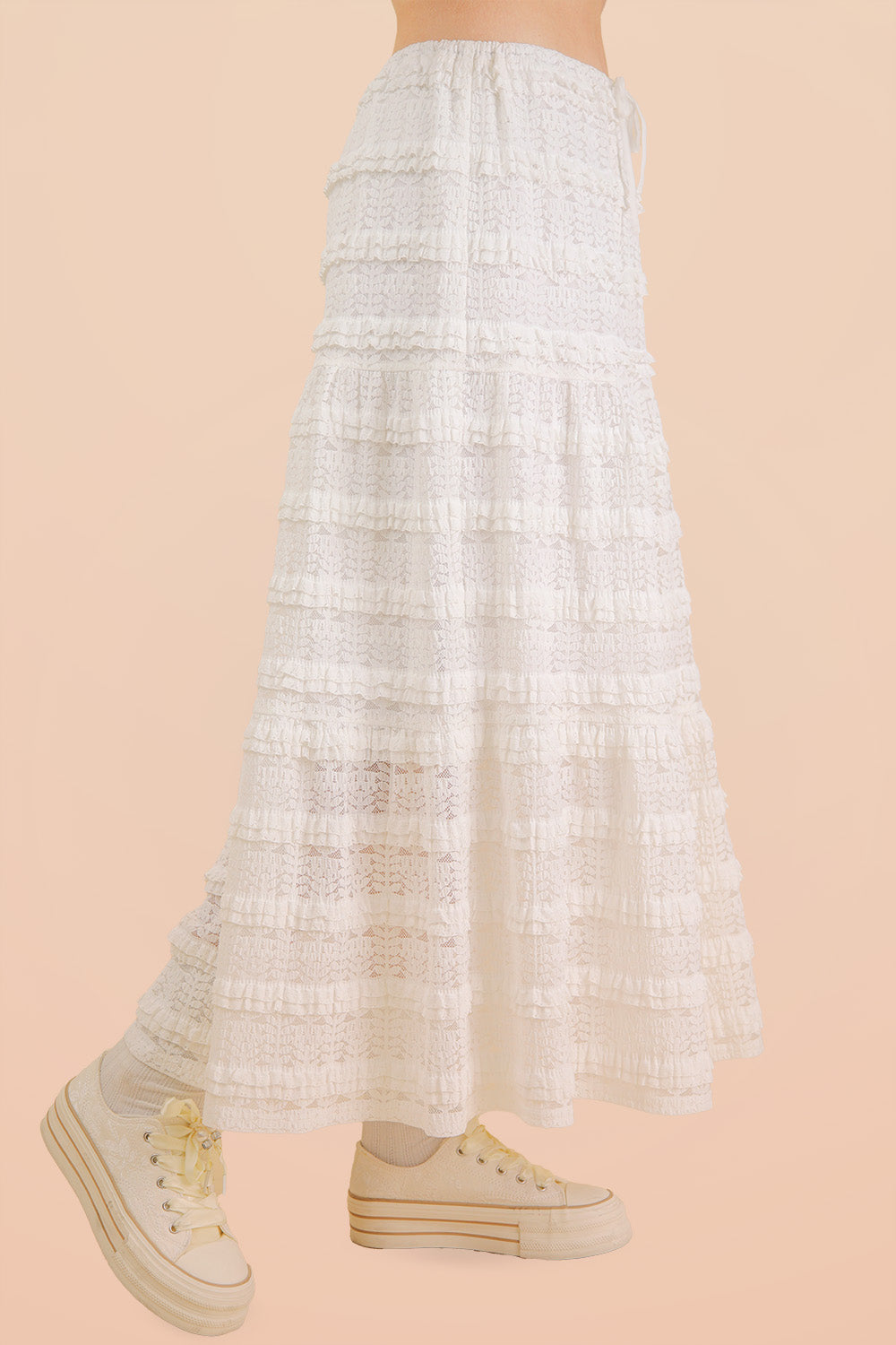 Grace Layered Lace Midi Skirt