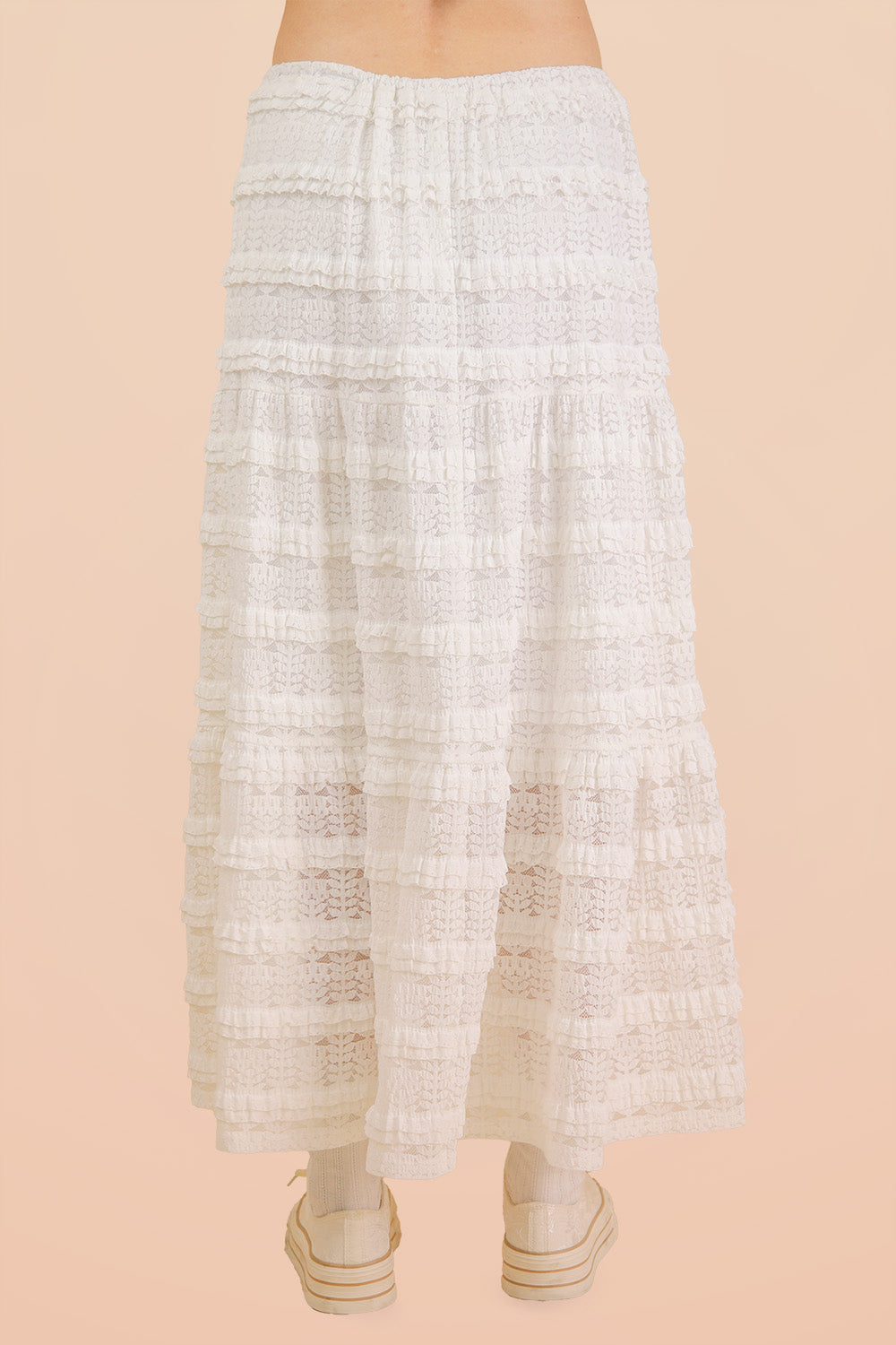 Grace Layered Lace Midi Skirt
