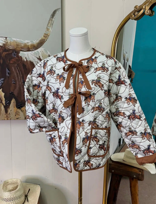 Lesly Cowgirl Quilted Jacket