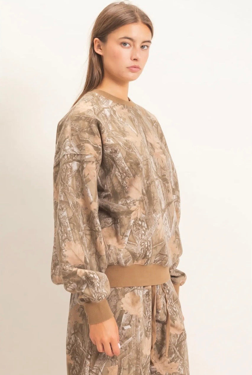 Beth Camouflage Sweatshirt