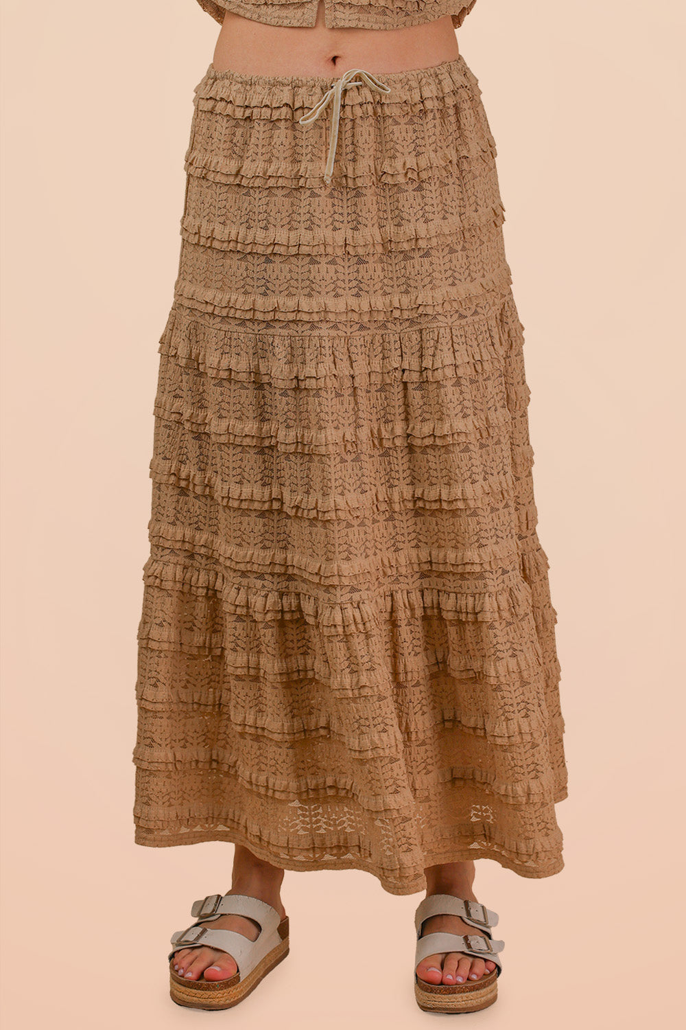 Grace Layered Lace Midi Skirt