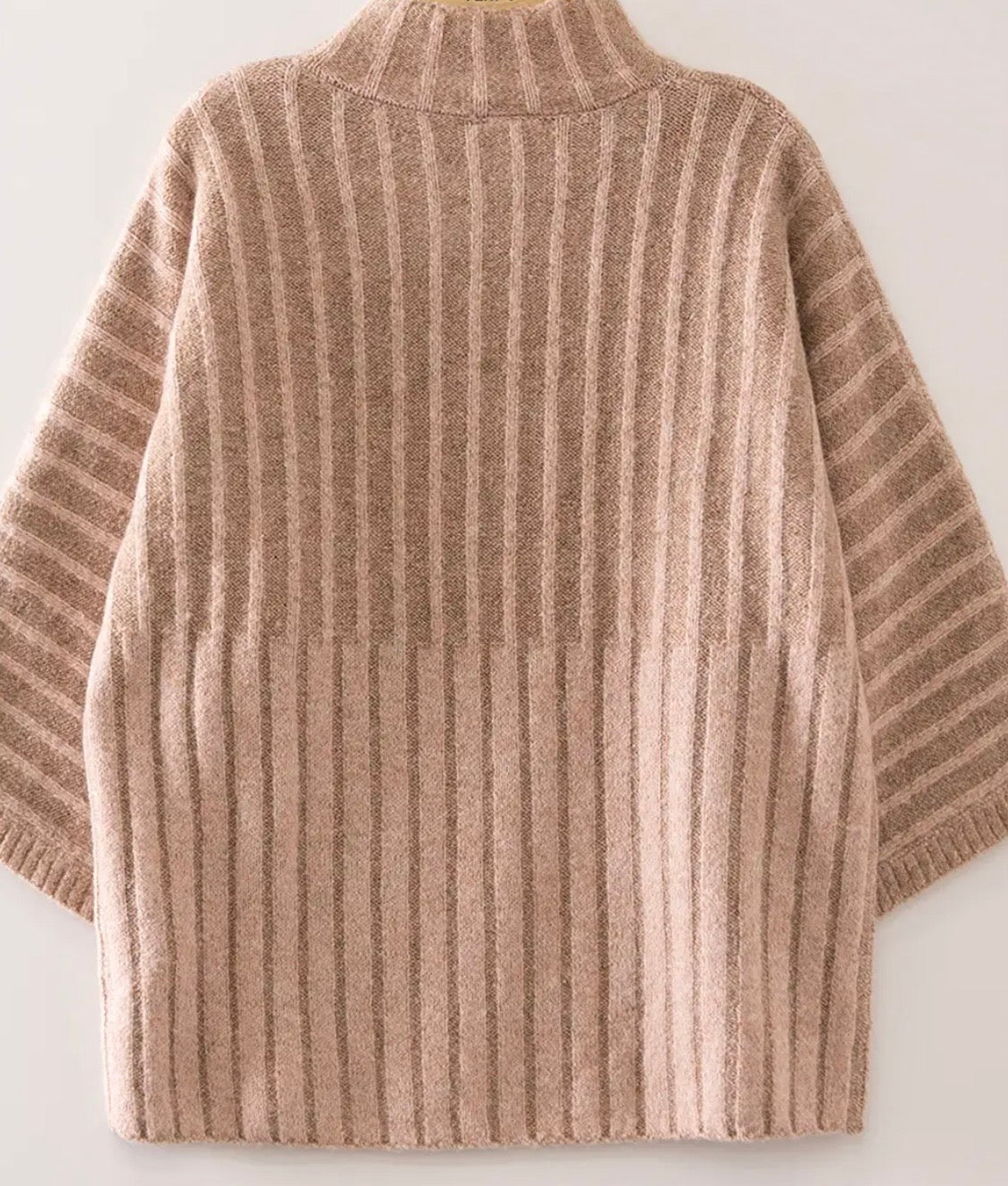 Lina Mock Neck Oversized Knit Top