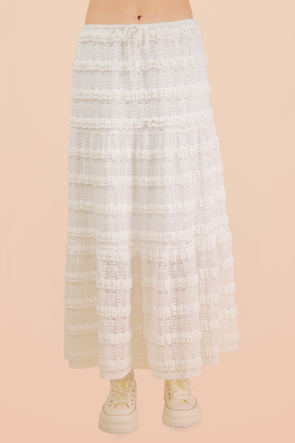Grace Layered Lace Midi Skirt