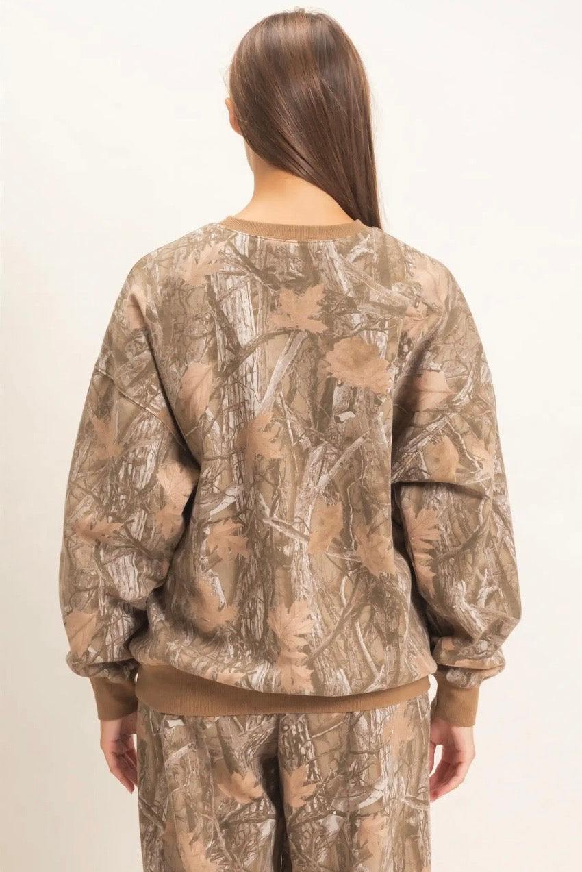 Beth Camouflage Sweatshirt