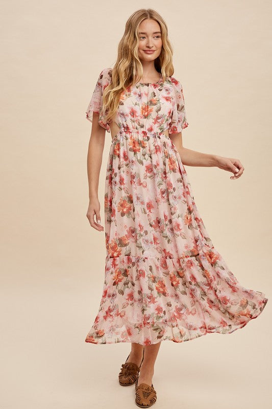 Joy Floral Midi Dress