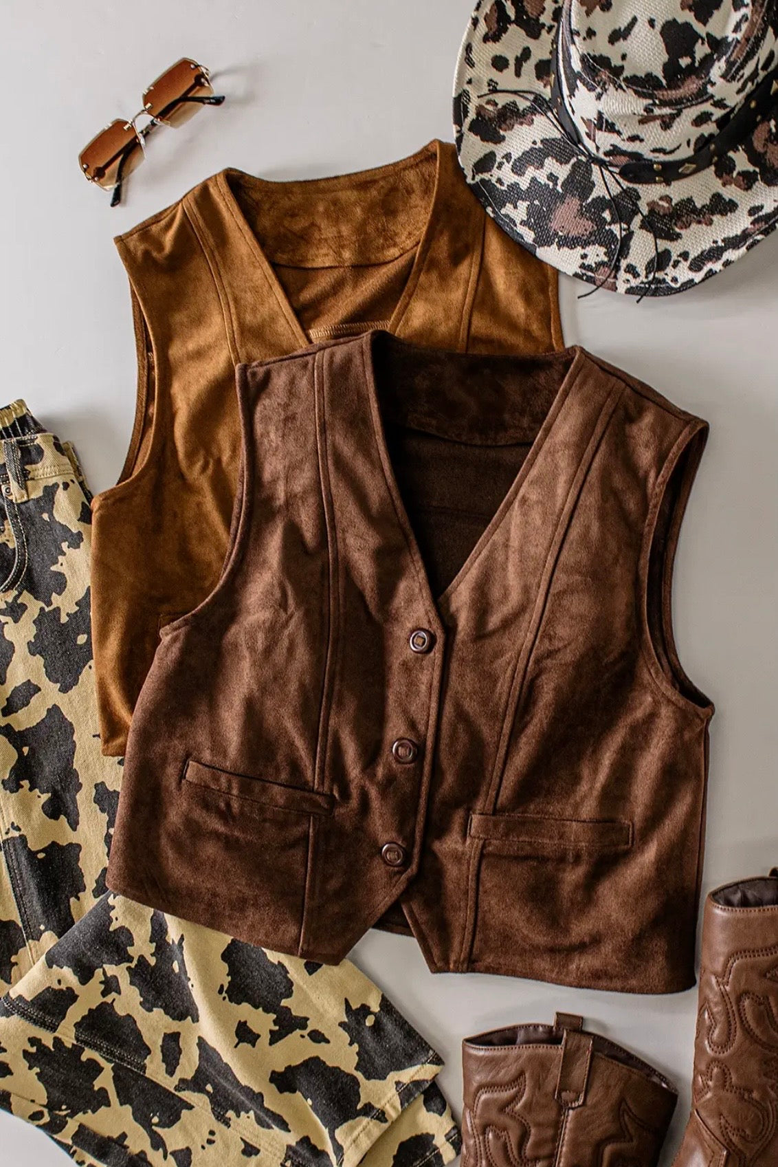 Val Vegan Suede Vest