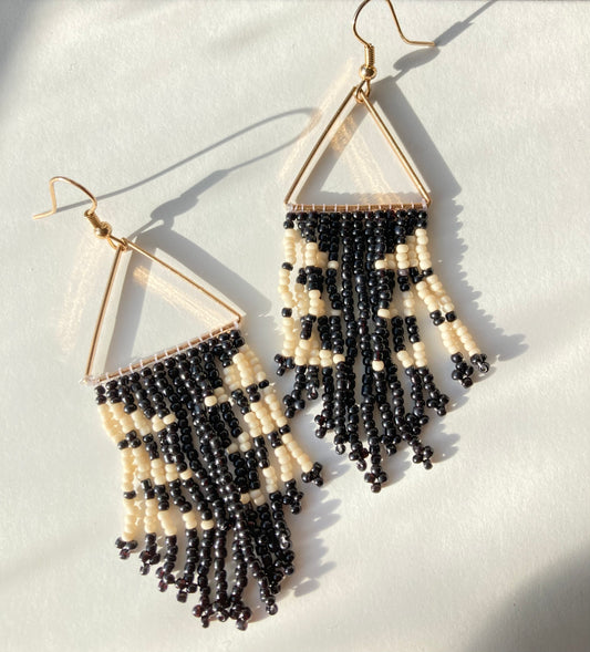 Indigo Bead Earrings